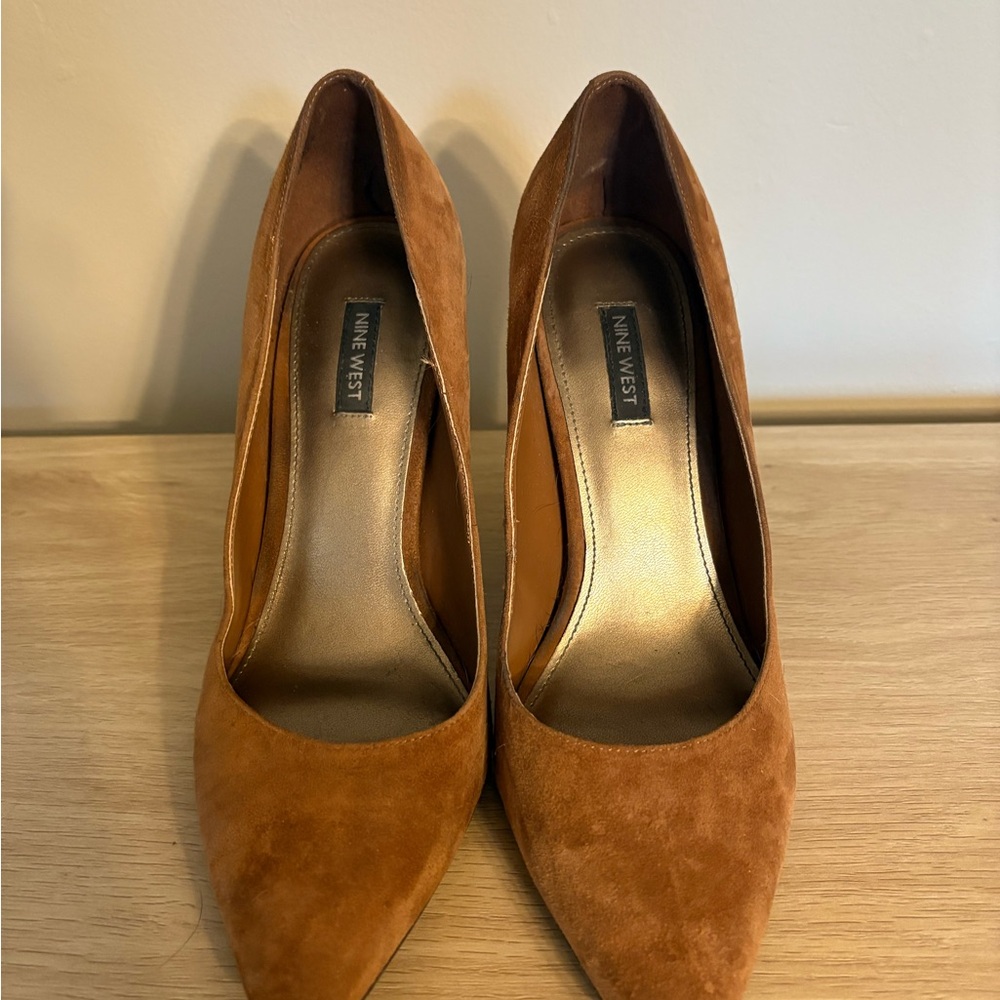 Nine West Women's Brown Suede Heels